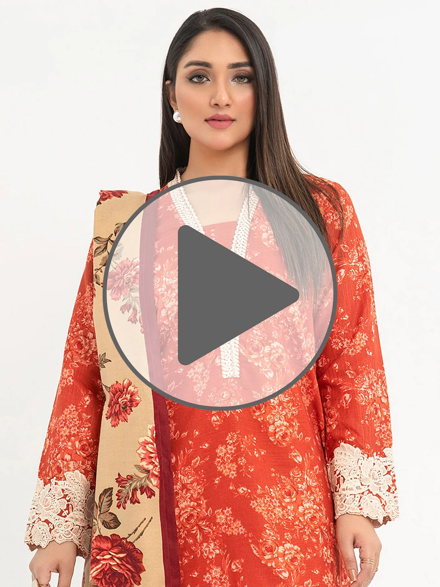 2 Piece khaddar Suit-Embroidered(Pret)