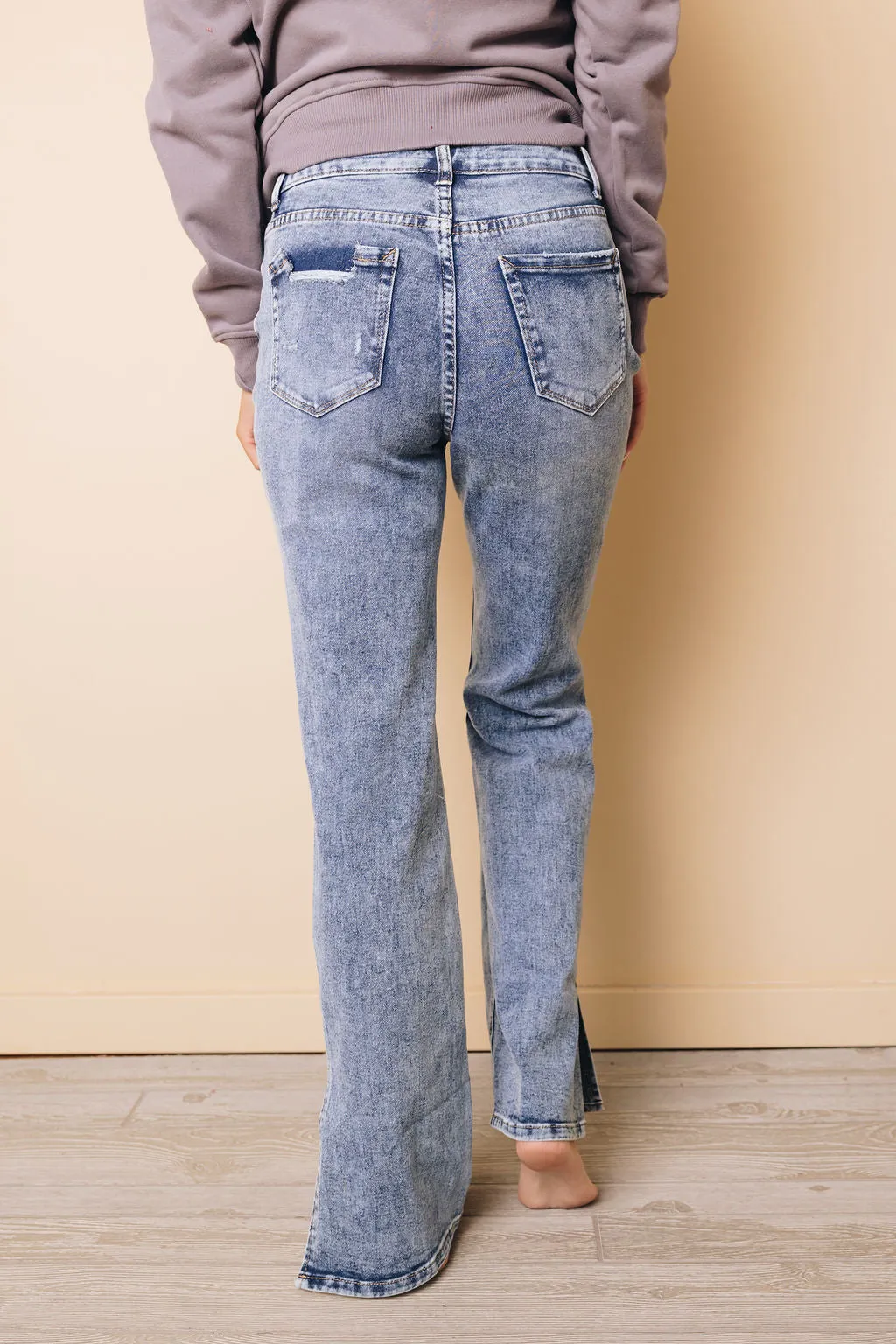 Ally Distressed Ripped Jeans