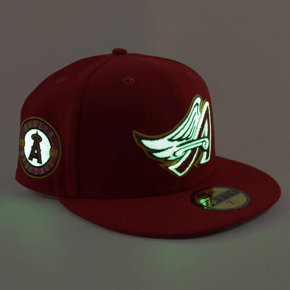 Anaheim Angels 1961 Angels Baseball New Era 59Fifty Fitted Hat (Scarlet Red Gray Under Brim)
