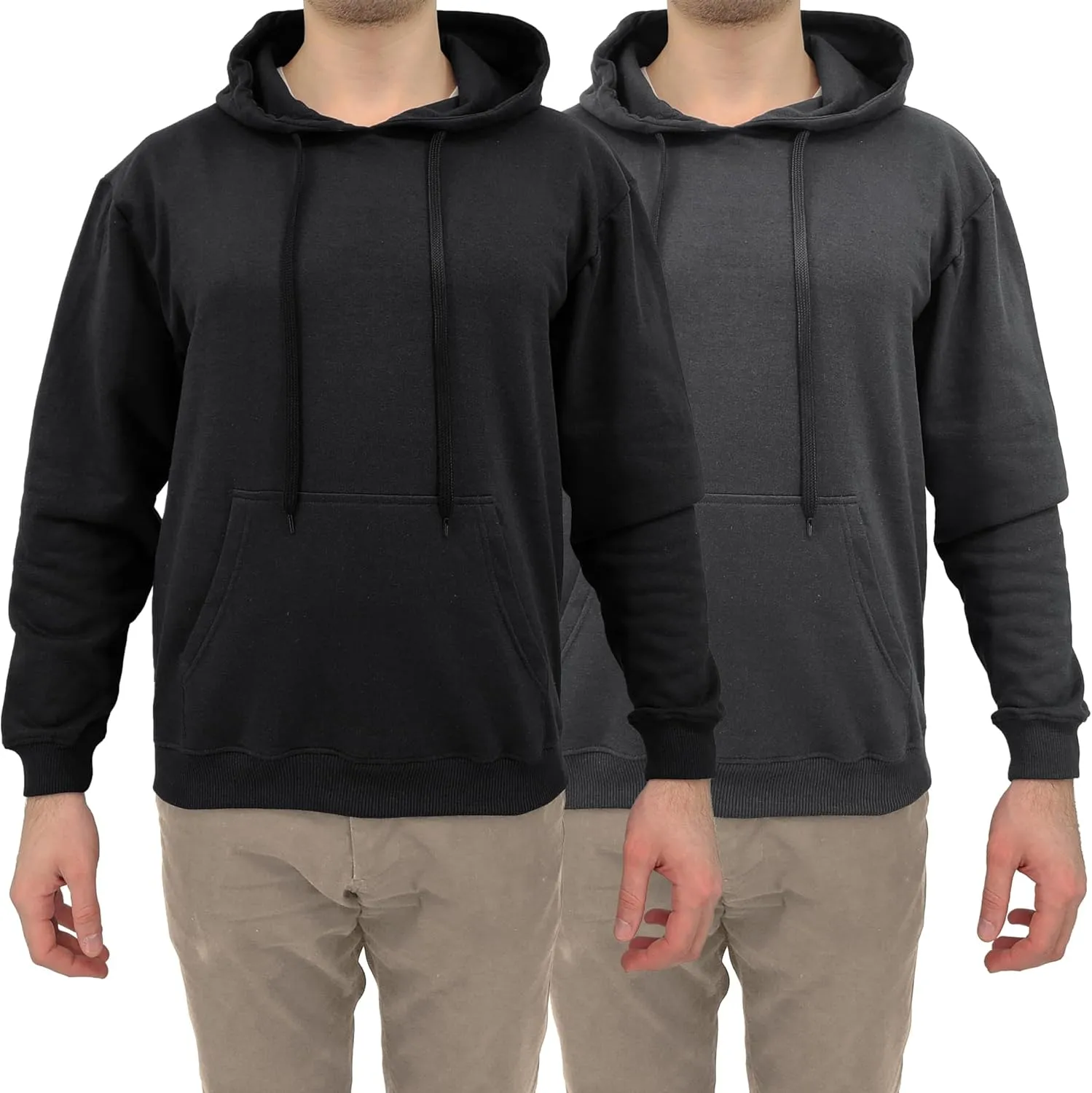 Andrew Scott Cotton Hoodie, Soft Midweight Fleece, Pullover Hooded Sweatshirt for Men - Multi Packs