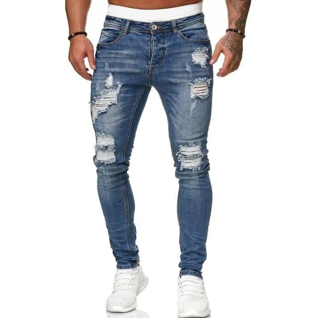 Antonios Biker Ripped Jeans