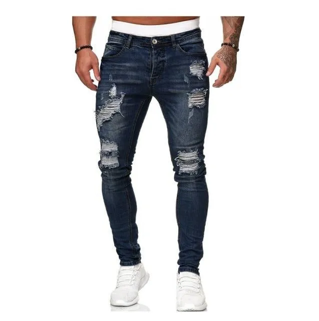 Antonios Biker Ripped Jeans