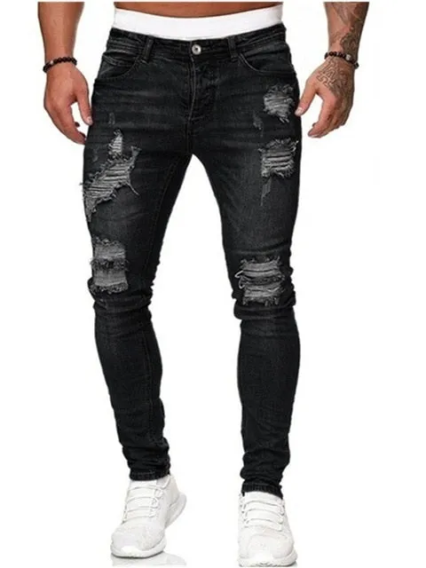 Antonios Biker Ripped Jeans