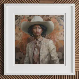 Arjuna - Gay Tamil Cowboy Dandy Art Print