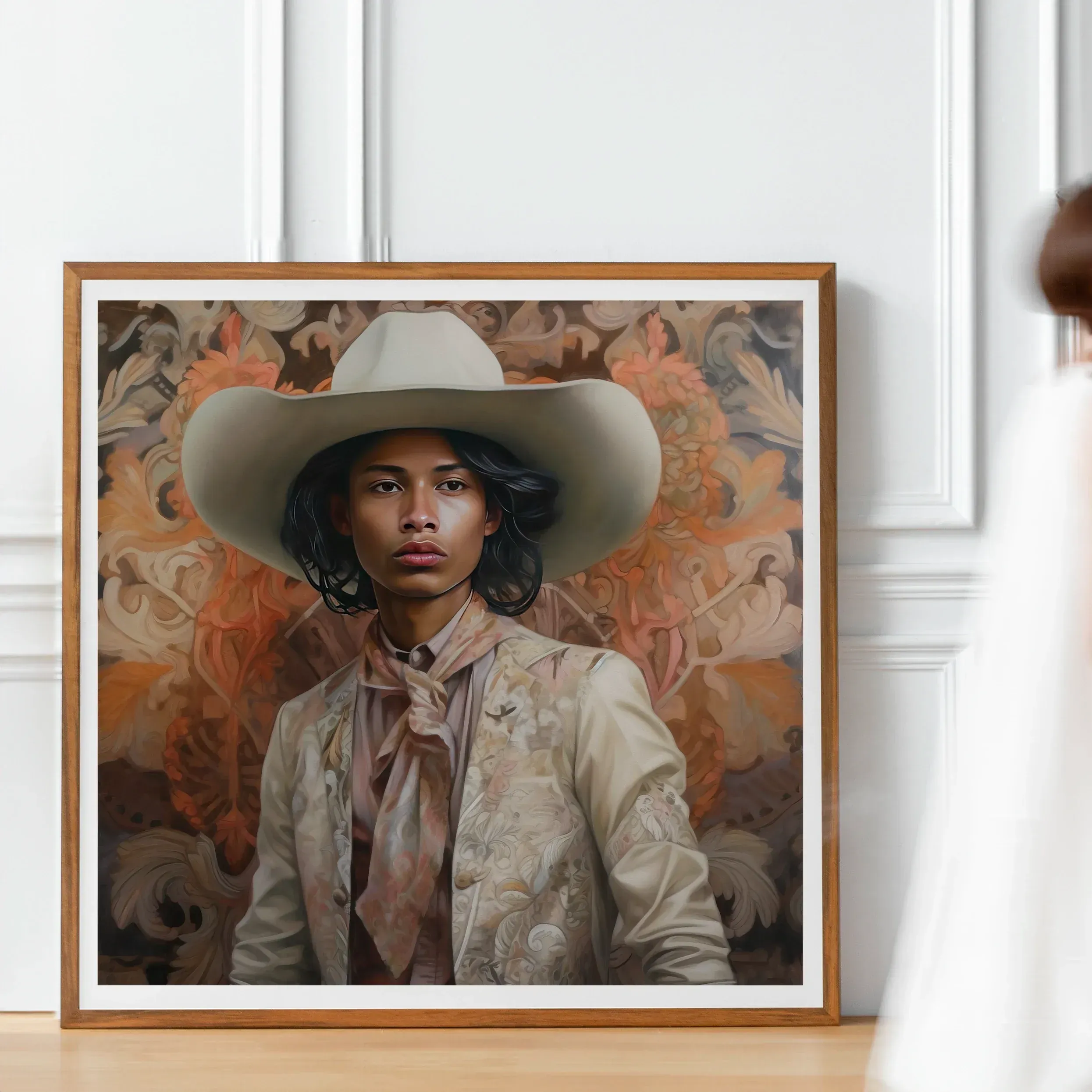 Arjuna - Gay Tamil Cowboy Dandy Art Print