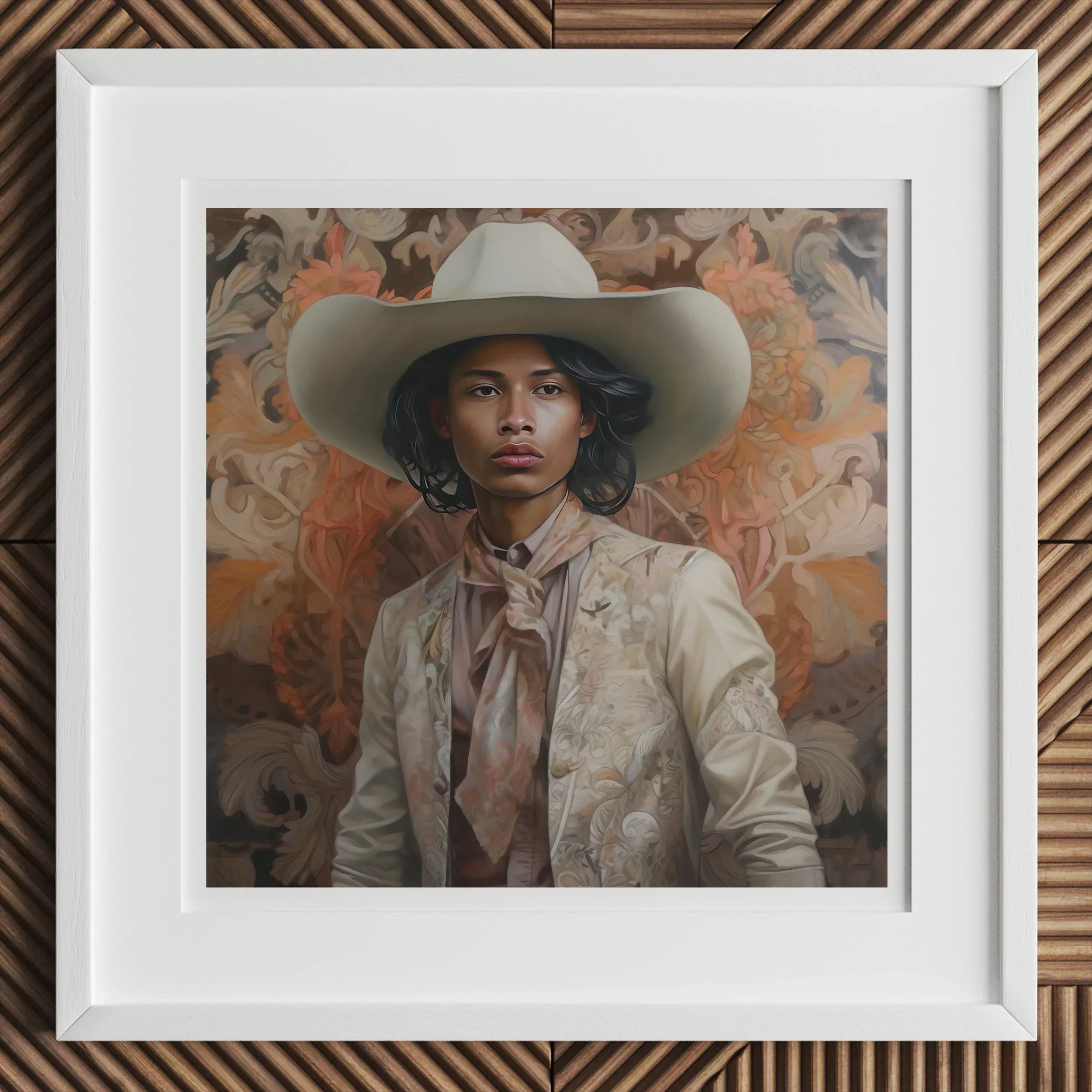 Arjuna - Gay Tamil Cowboy Dandy Art Print