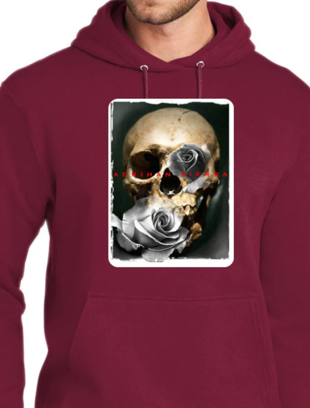 Art Society SIERRA SKULL ROSE HOODIE CARDINAL RED