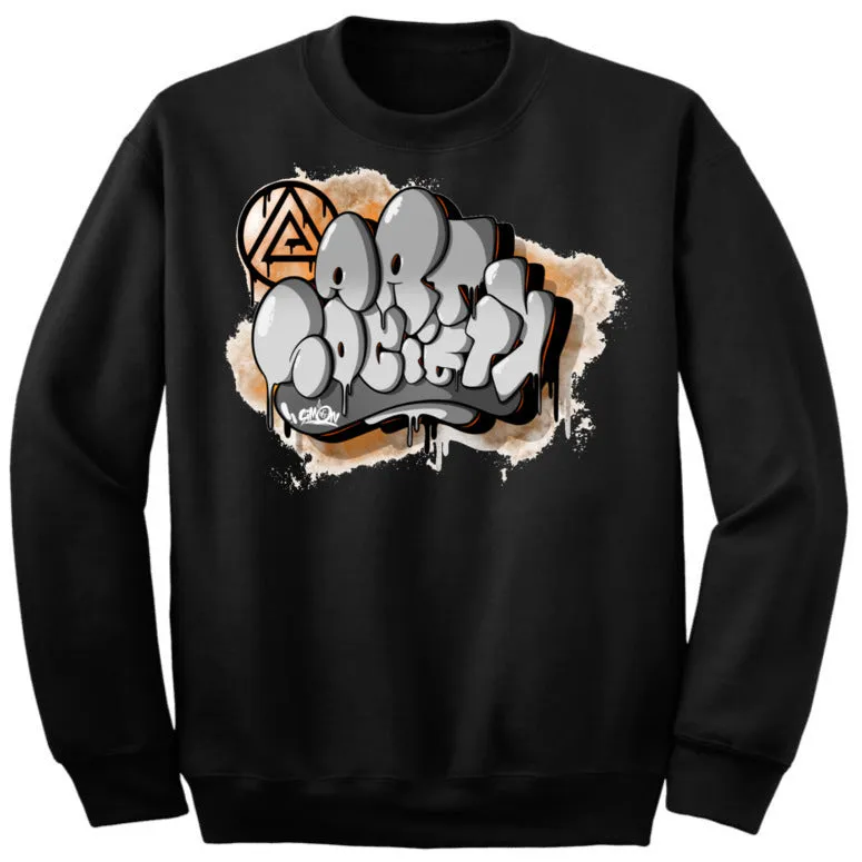 Art Society x Retro Kings x SIMON DEE CREW SWEATER BLACK