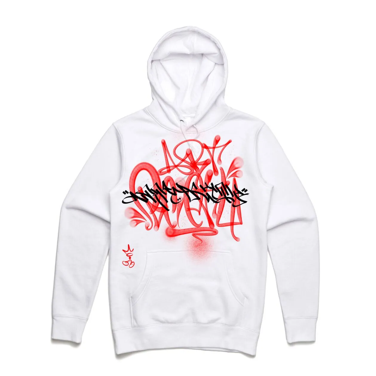 Art Society x Retro Kings x SLISKY HOODIE WHITE