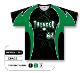 Athletic Knit Custom Sublimated Crew Neck Baseball Jersey Design 1201