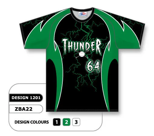 Athletic Knit Custom Sublimated Crew Neck Baseball Jersey Design 1201