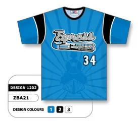 Athletic Knit Custom Sublimated Crew Neck Baseball Jersey Design 1202