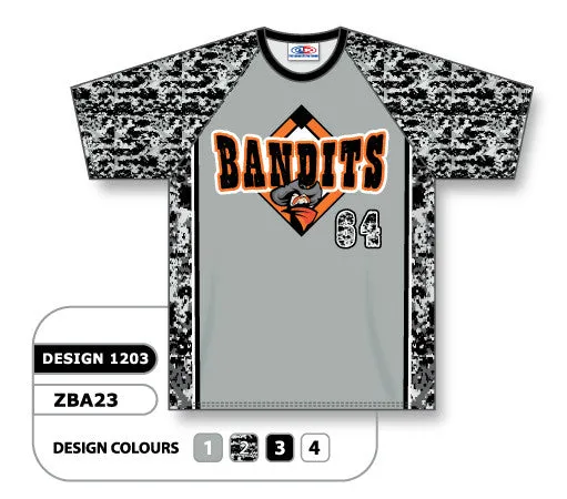 Athletic Knit Custom Sublimated Crew Neck Baseball Jersey Design 1203