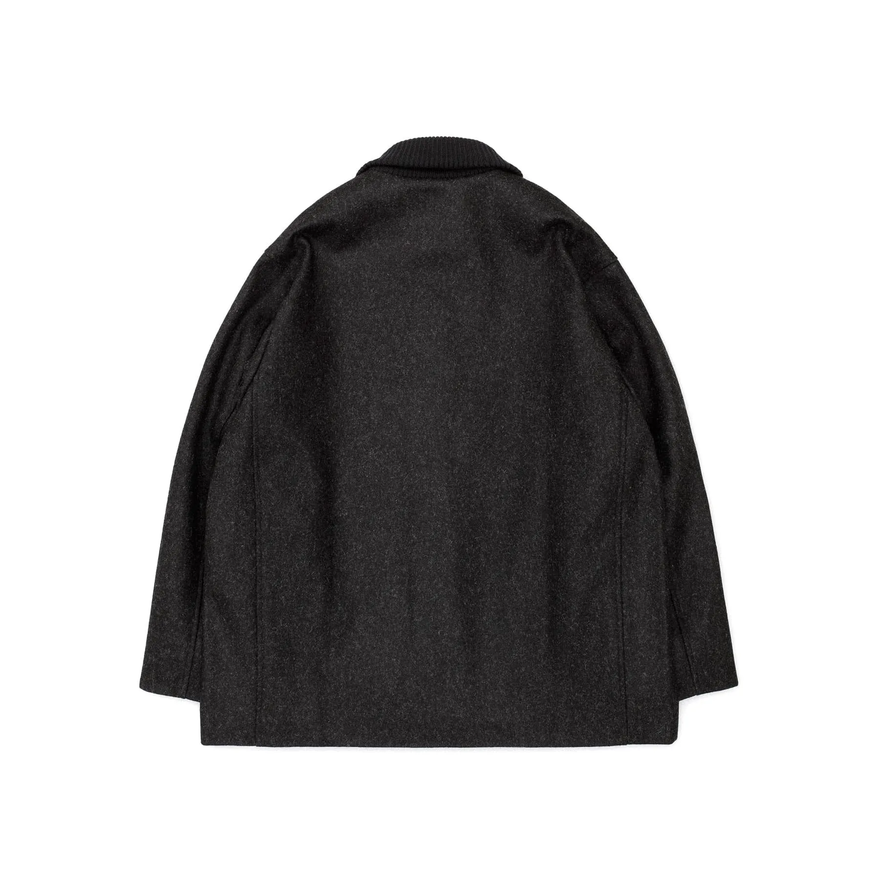 Atlas Lined Wool Jacket - Charcoal
