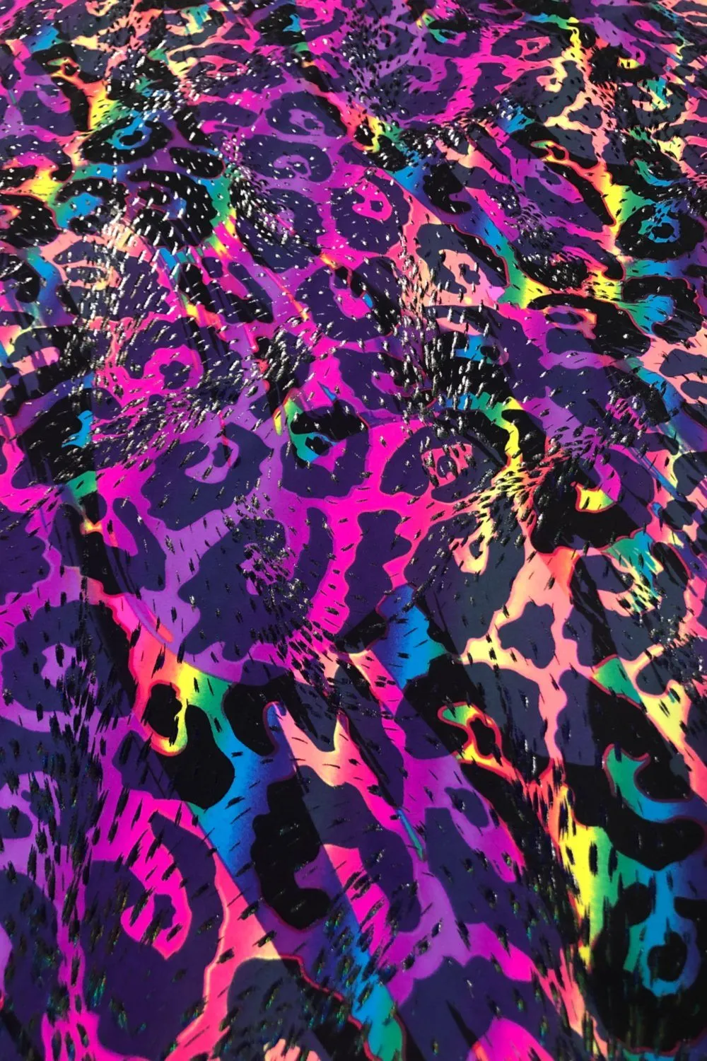 Backless Halter Wiggle Dress in Rainbow Leopard