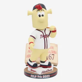 Blooper Atlanta Braves First Half Home Run Record Mascot Bobblehead