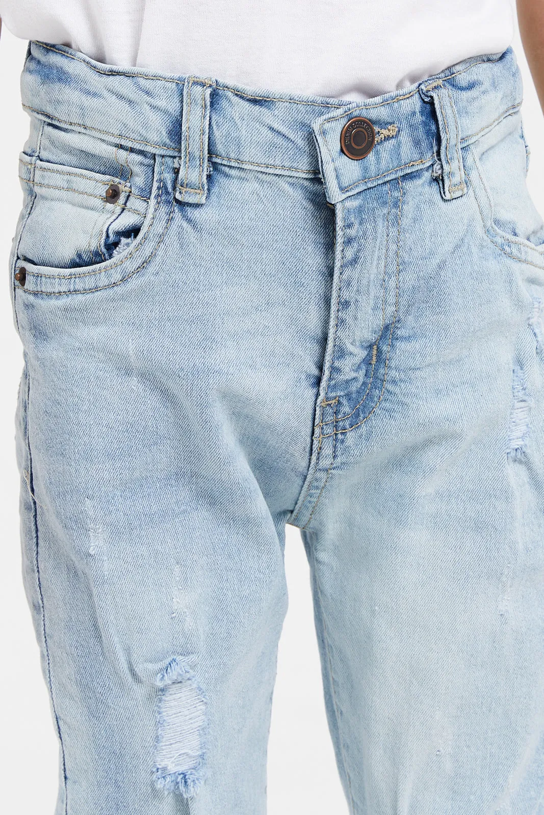 Boys Blue Ripped Jeans