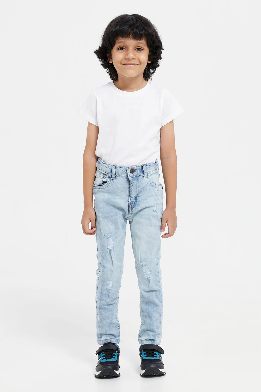 Boys Blue Ripped Jeans