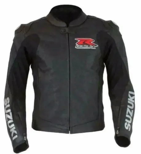 Brand New Suzuki Motorcycle Racing Leather Jacket