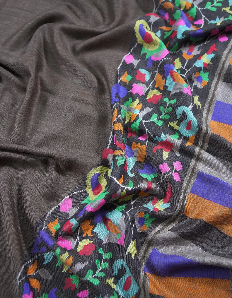 brown men"s kani paldaar pashmina shawl 8874