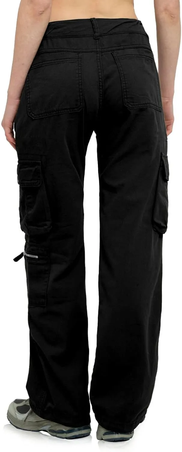 Cargo Pants Women Baggy Hiking Casual Cotton Military Tactical Army Combat Work Pants with 7 Pockets