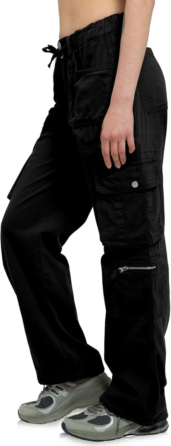 Cargo Pants Women Baggy Hiking Casual Cotton Military Tactical Army Combat Work Pants with 7 Pockets