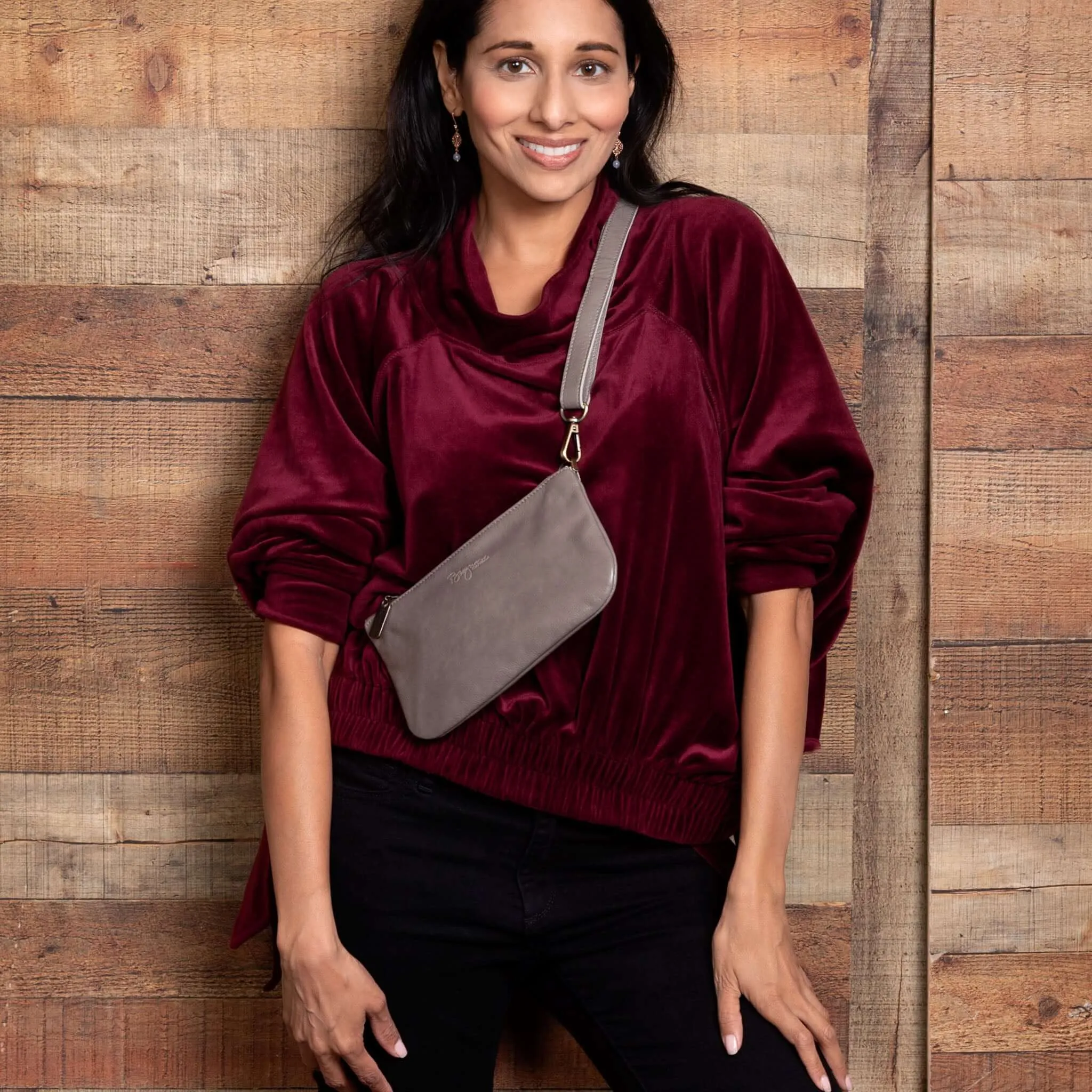 Cher Mini Crossbody - Stone Temple