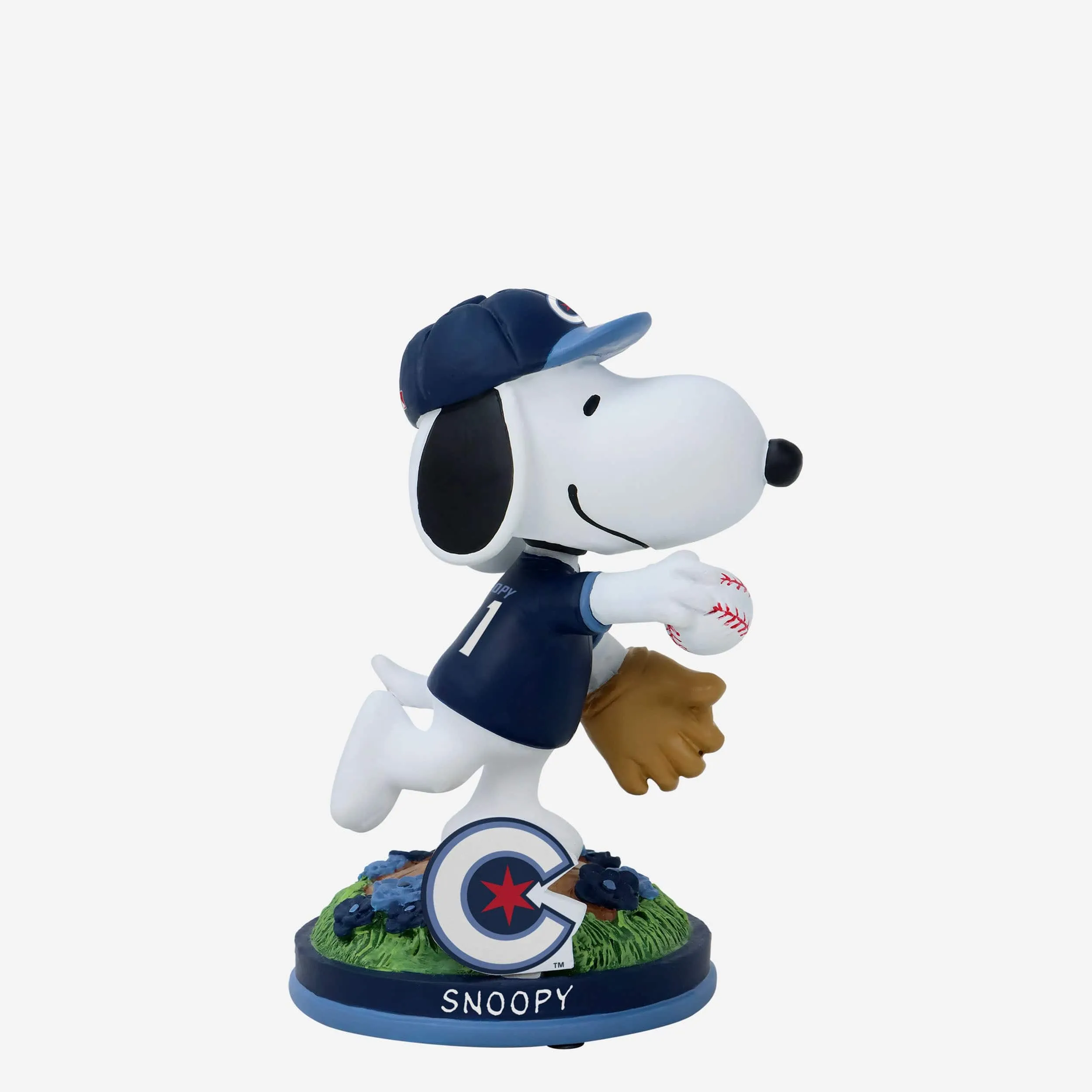 Chicago Cubs Snoopy Peanuts City Connect Bobblehead