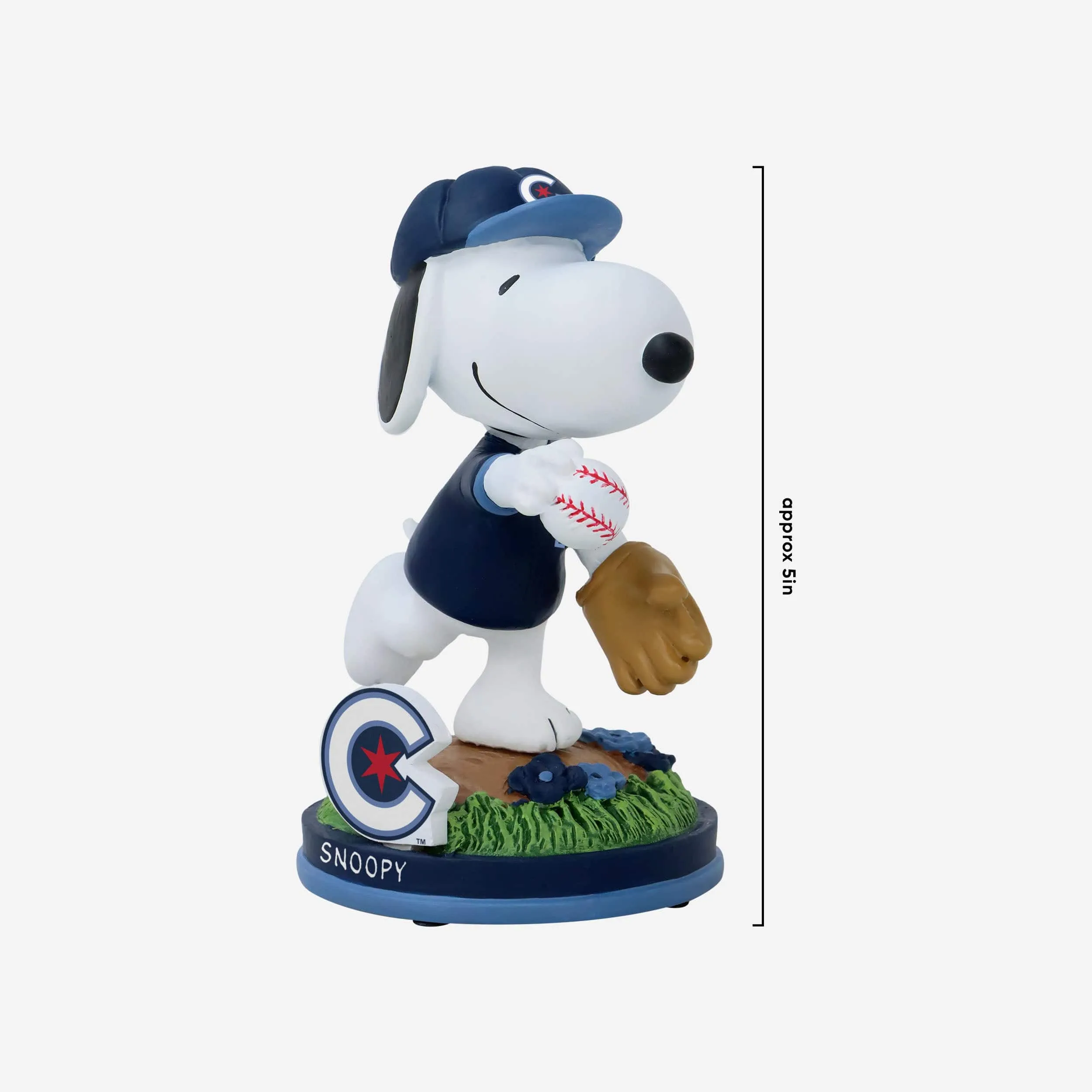 Chicago Cubs Snoopy Peanuts City Connect Bobblehead