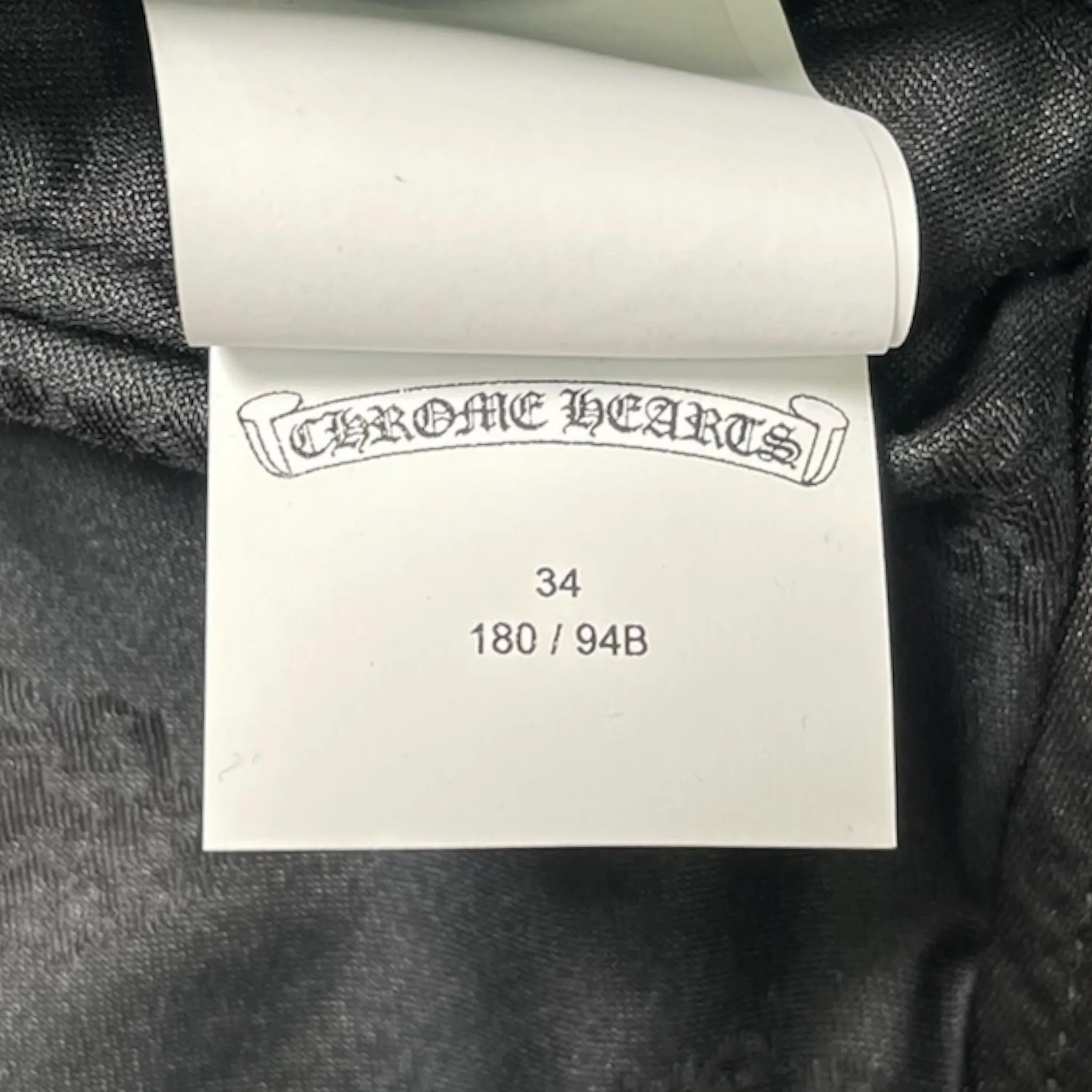 Chrome Hearts Leather Le Fleur Knee Leather Carpenter Pants Black