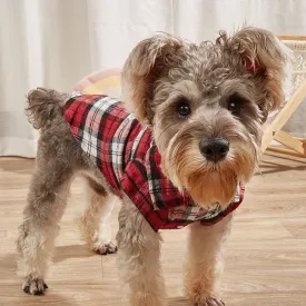 Classic Style Plaid Shirt for Dogs and Cats