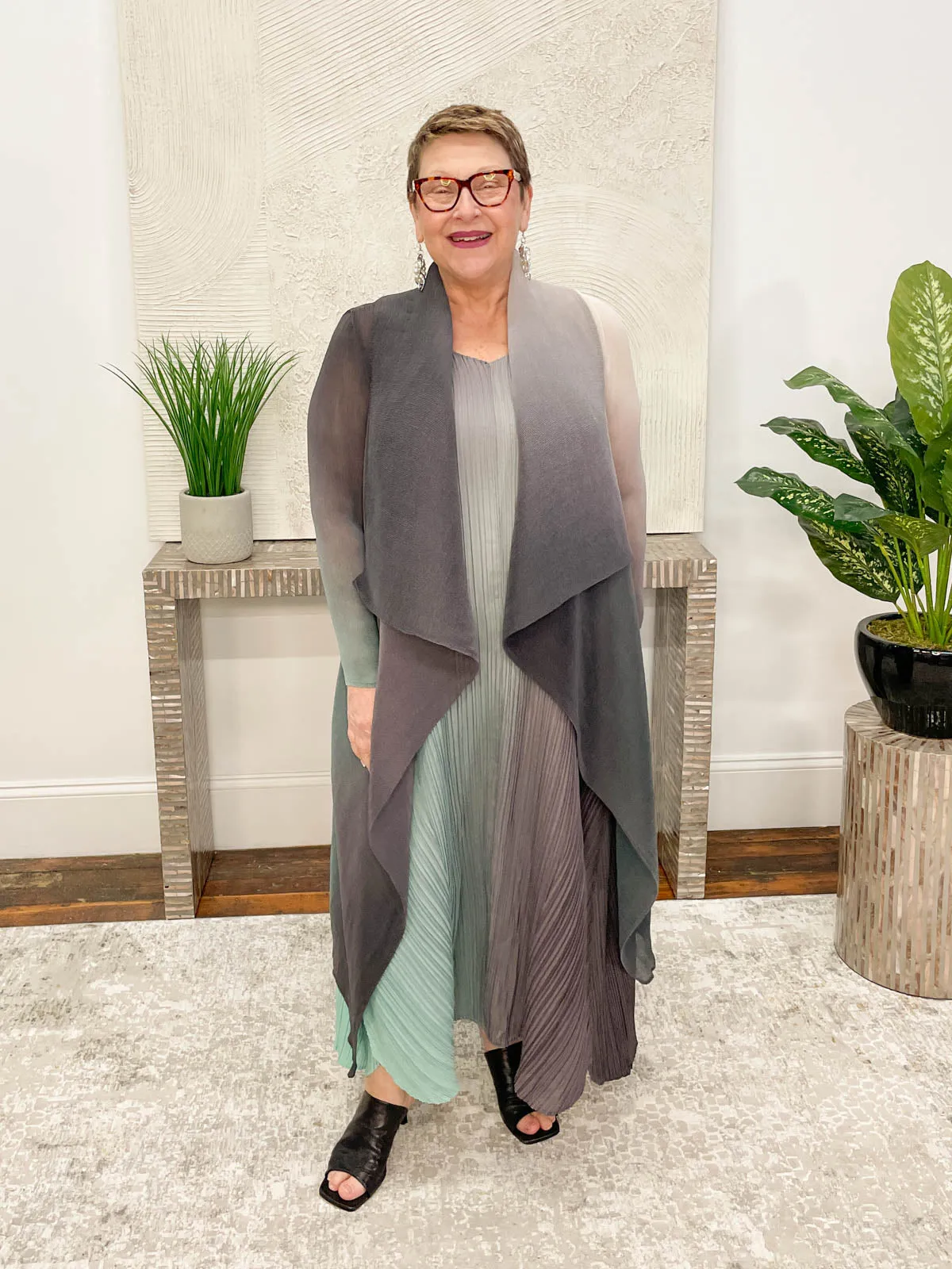 Collare Coat, Foggy Dew Ombre