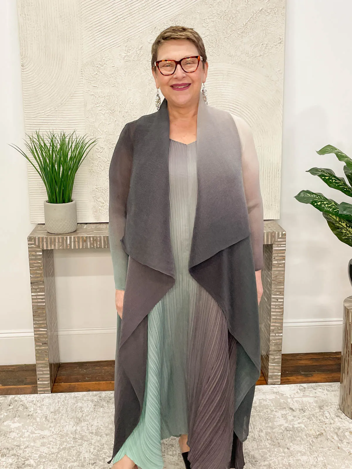 Collare Coat, Foggy Dew Ombre