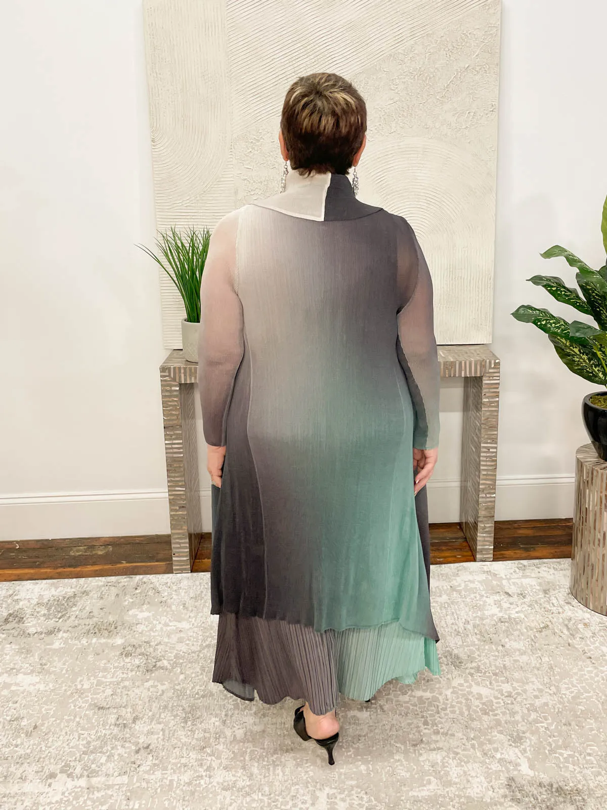 Collare Coat, Foggy Dew Ombre