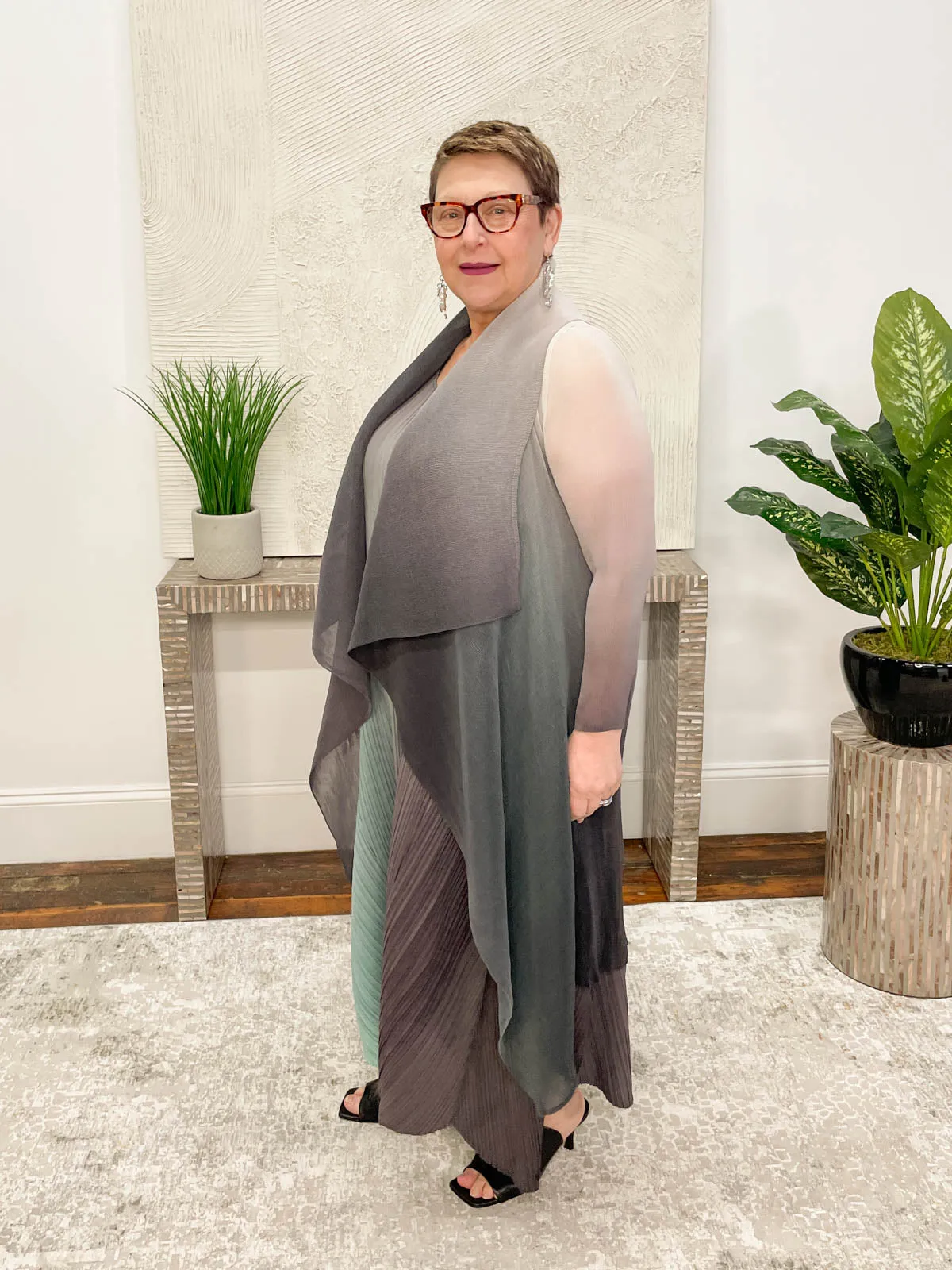 Collare Coat, Foggy Dew Ombre