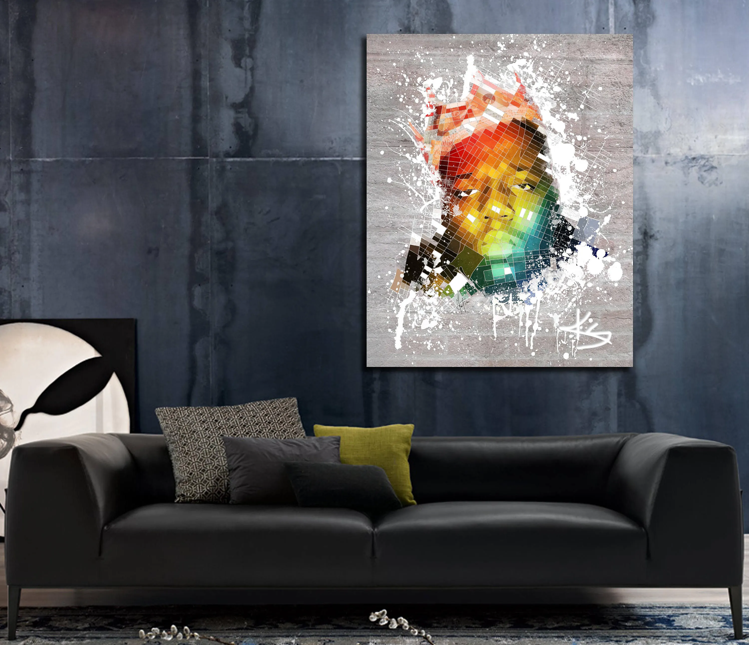 Contemporary Canvas Print Inspired by Biggie Smalls The Notorious B.I.G. // MUS-BG01