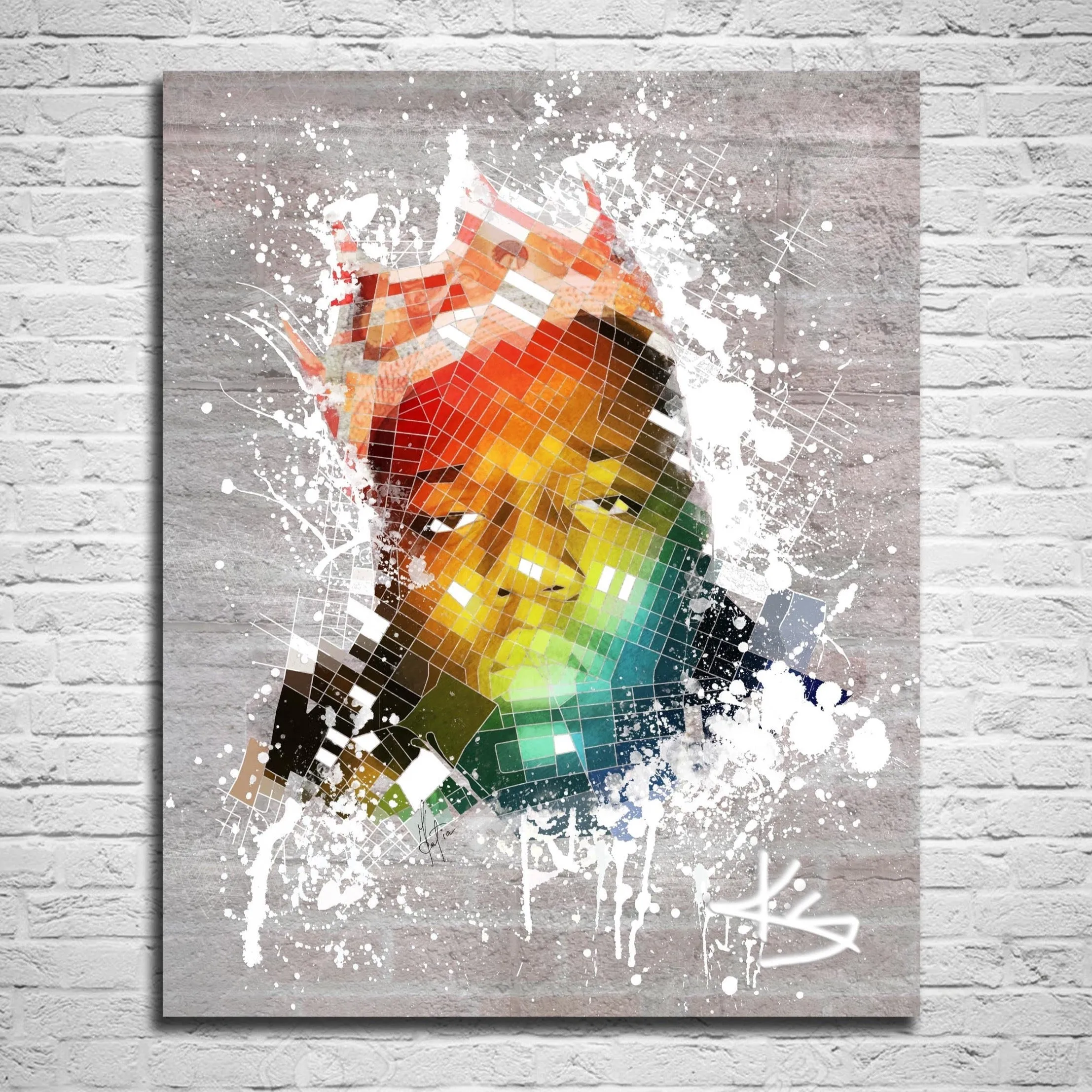 Contemporary Canvas Print Inspired by Biggie Smalls The Notorious B.I.G. // MUS-BG01