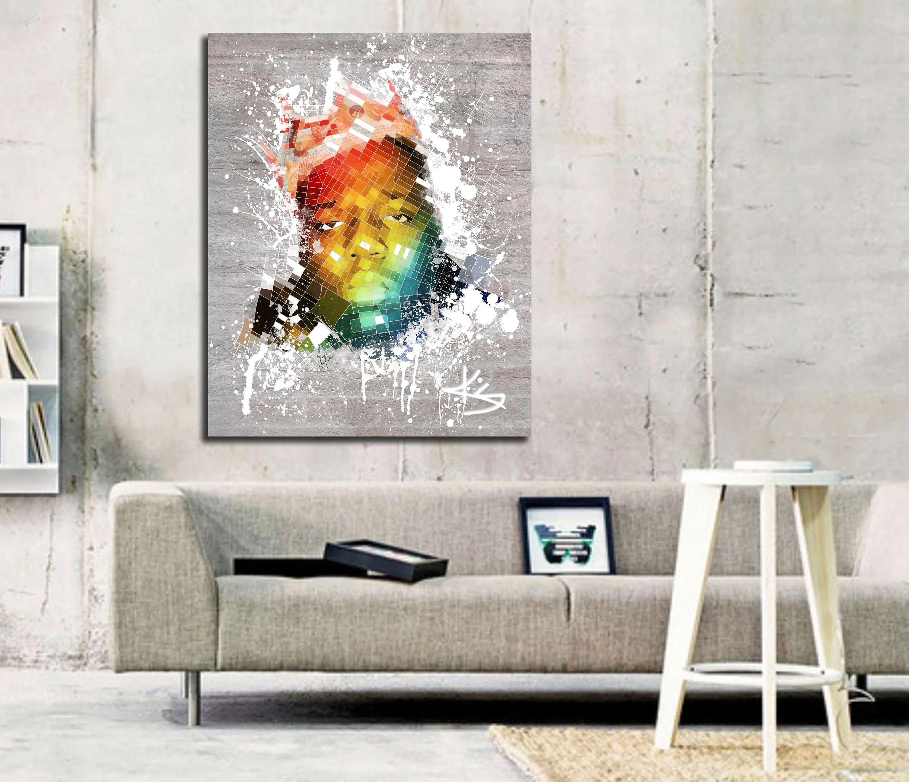 Contemporary Canvas Print Inspired by Biggie Smalls The Notorious B.I.G. // MUS-BG01