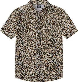 COSLAND Boys' Animal Print Hawaiian Shirt Kids' Novelty Button Down Shirt, X-Small-Large