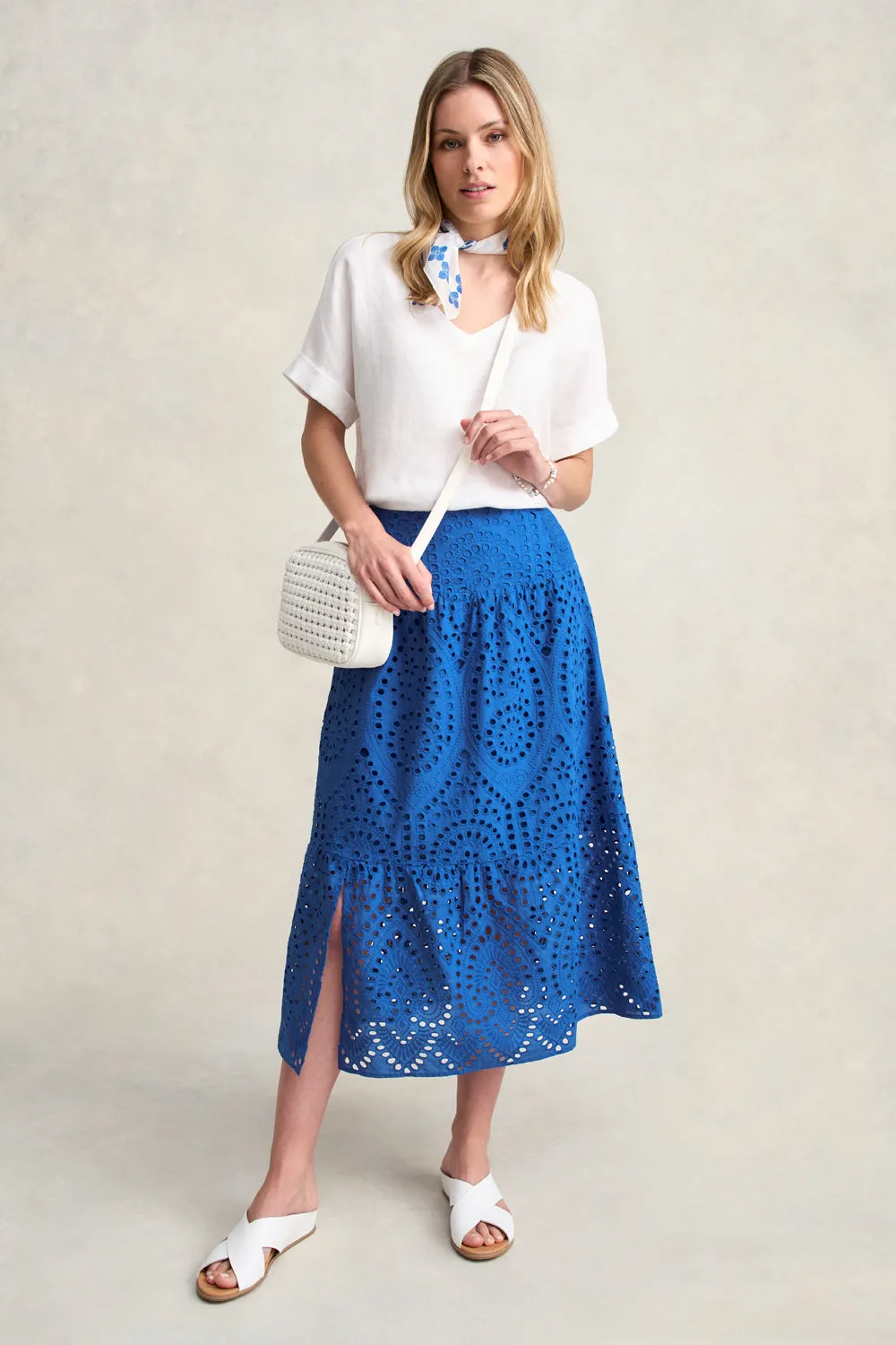 Cotton Broderie Skirt