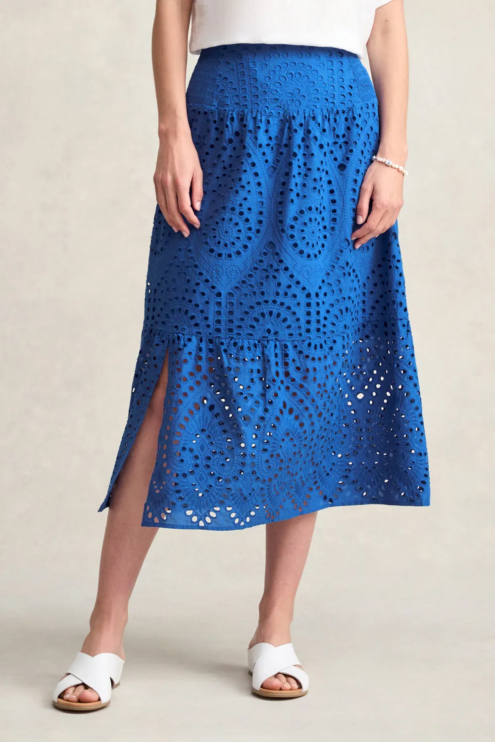 Cotton Broderie Skirt