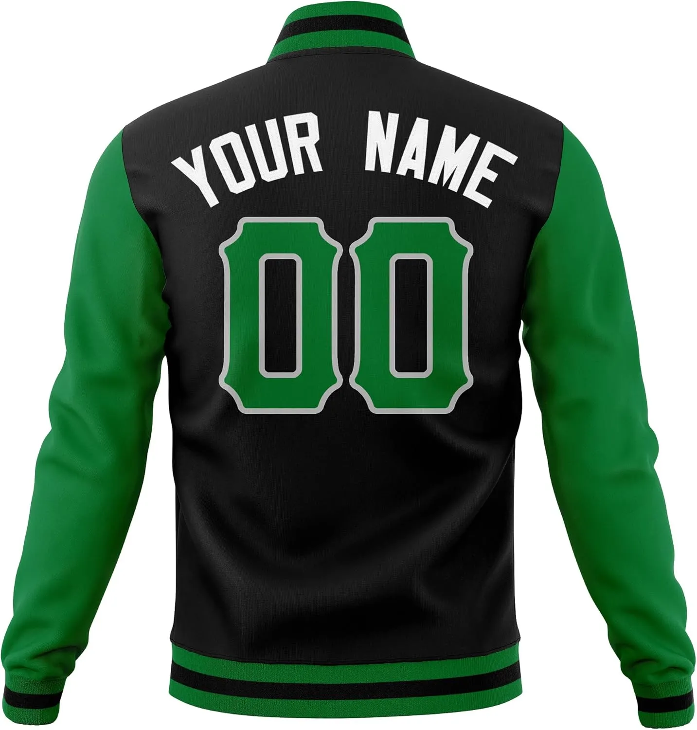 Custom Mens Lightweight Bomber Jacket Windbreaker Varsity Jacket Personalized Stitched Team Name Number