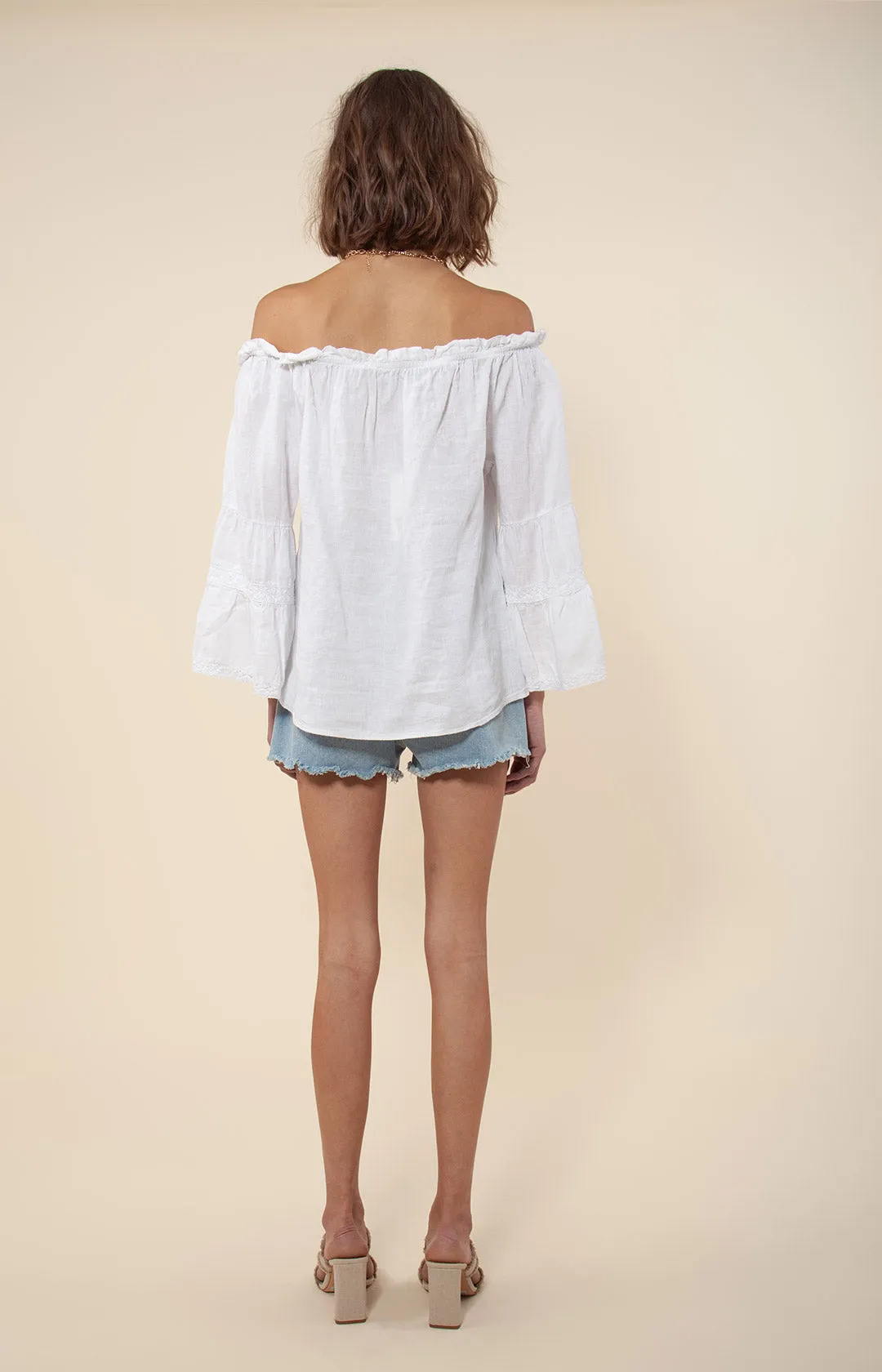 Darci Solid Off the Shoulder Top