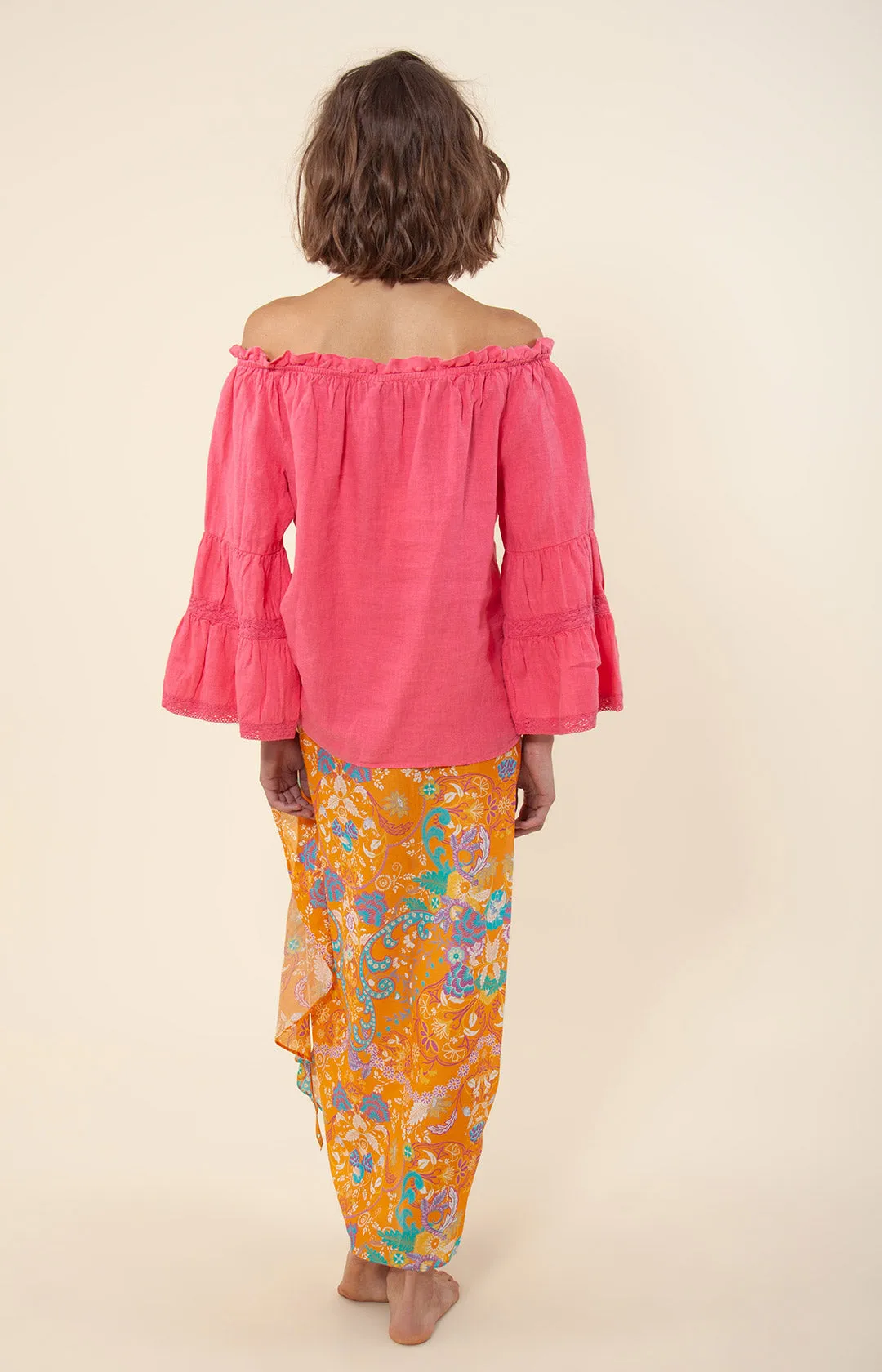 Darci Solid Off the Shoulder Top