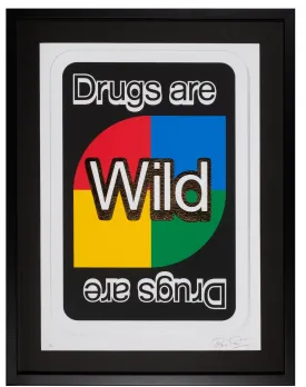 Draw Four- Gold Foil Giclee Print by Ben Frost