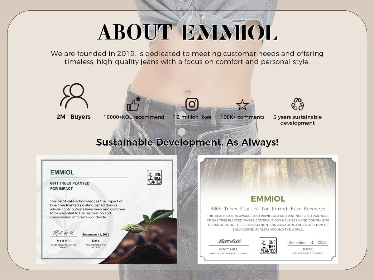 EMMIOL Women Hip Hop Baggy Jeans Wide Leg Mid-Low Waist Jeans Loose Boyfriends Pants 90s Vintage Denim Pants