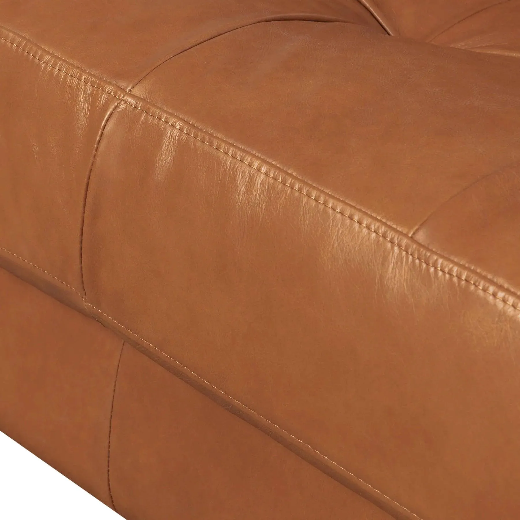 GEORGIA Genuine Leather Sectional Sofa - Oxford Spice
