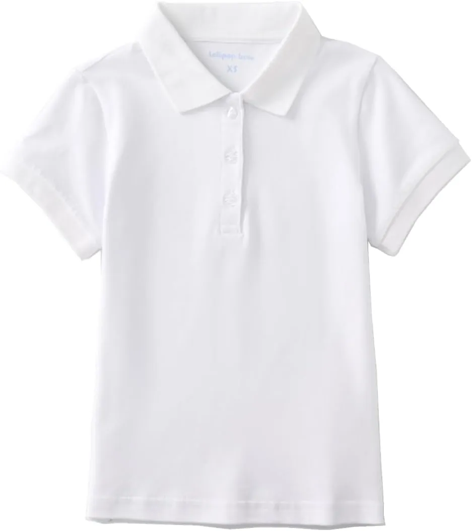 Girls Polo Shirt Short Sleeve Shirt for School Uniform Polo Shirts