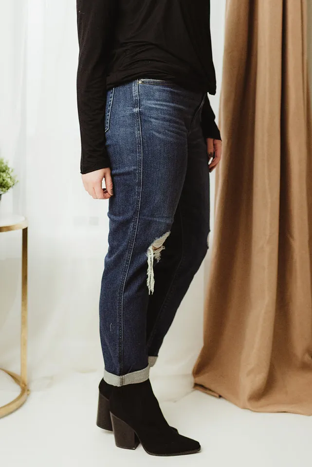 High Rise Boyfriend Jeans