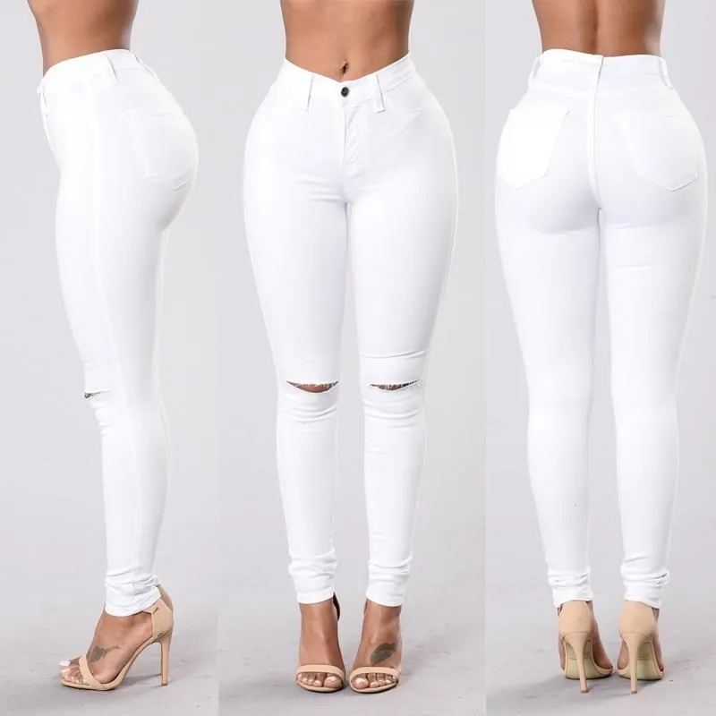 High Waist Skinny Fashion Boyfriend Jeans